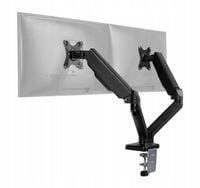 Uchwyt Biurkowy na DWA MONITORY Obrotowy REGULOWANY Spacetronik 18 kg VESA
