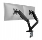 Uchwyt Biurkowy na DWA MONITORY Obrotowy REGULOWANY Spacetronik 18 kg VESA