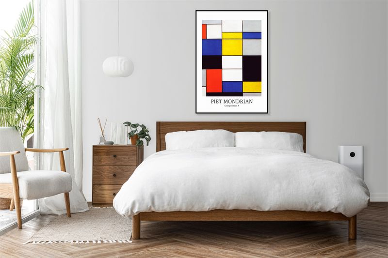 Obraz 40x60cm Design Composition 2, Mondrian Vintage do Salonu zdjęcie 3