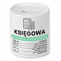 Skarbonka Księgowej Księgowego Stawka Godzinowa Z Nadrukiem Ze Zdjęciem