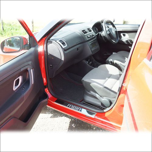 Listwa progowa SKODA FABIA MK2 Stal nierdzewna 304 połysk 4szt na Arena.pl