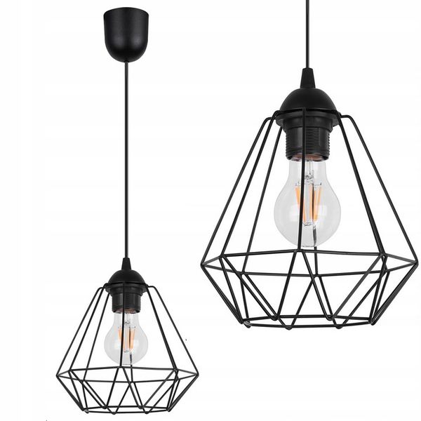 LAMPA SUFITOWA WISZĄCA W STYLU LOFT E27 zdjęcie 1