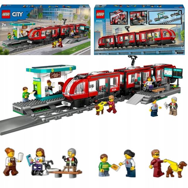 LEGO City 60423 Tramwaj miejski ze stacją Miasto zdjęcie 6