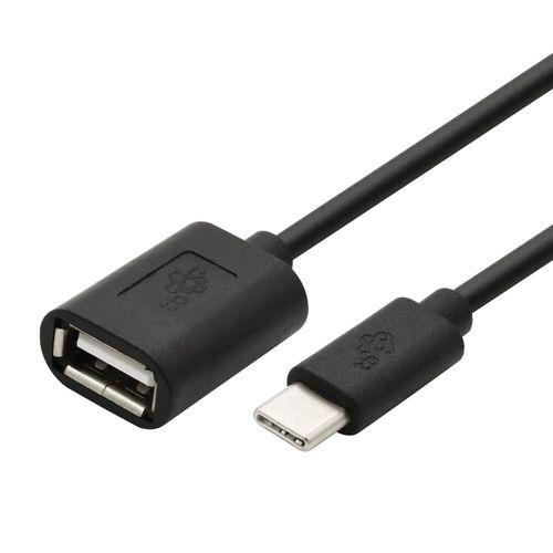 TB Kabel OTG USB AF - USB C 15cm czarny na Arena.pl