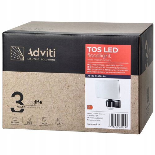 Lampa Zewnętrzna LED 30W Czujnik Ruchu i Zmierzchu Regulacja Halogen na Arena.pl