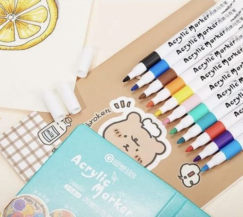 Markery akrylowe pisaki  flamastry 80 kolorów do kreatywnego malowania na Arena.pl