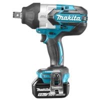 MAKITA KLUCZ UDAROWY 18V 3/4" 1250Nm 2x5,0Ah BEZSZCZOTKOWY MAKPAC DTW1001R