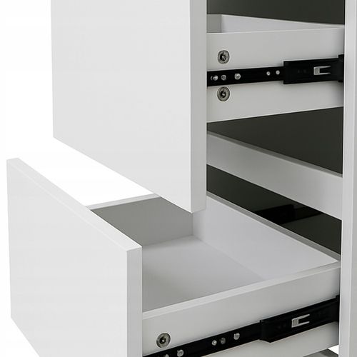 TOALETKA KOSMETYCZNA 90cm BIAŁA Z LUSTREM I OŚWIETLENIEM LED STORMY na Arena.pl