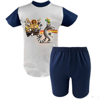 Krótka Piżama dziecięca - Pingwiny z Madagaskaru