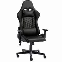 FOTEL GAMINGOWY FLUXION ERGONOMICZNY REGULACJA 180° CZARNY