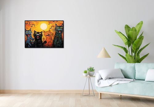 Plakat 84x59,5cm Kocie Koncertowanie na Arena.pl