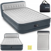 Materac dmuchany dwuosobowy 236x152x46/86 Intex 64448 z pompką