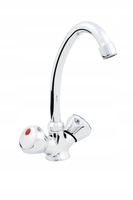 BATERIA ZLEWOZMYWAKOWA STOJĄCA STANDARD CHROM Z OBROTOWĄ WYLEWKĄ HYDROLAND