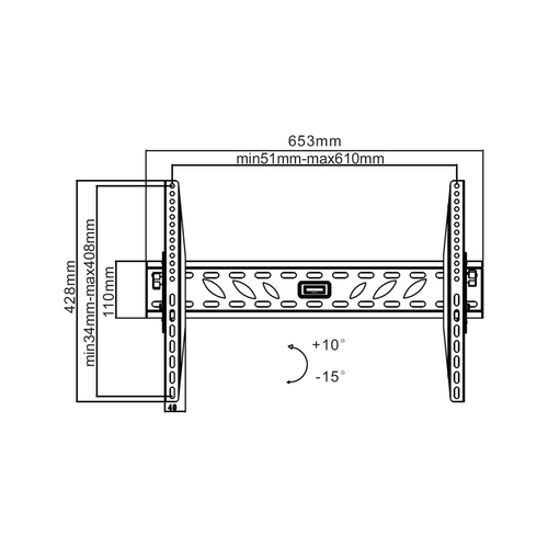 Uchwyt Basic Do Ściany 37-70 Cali  Czarny Lcd/Pdp Lp09 na Arena.pl