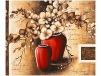 70X50CM OBRAZ KWIATY WAZONIE STORCZYKI ŚCIAN