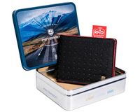 skórzany, sportowy portfel męski z ochroną kart rfid — peterson