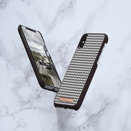 Materiałowe etui do iPhone Xs Max (Dark Brown) #0 na Arena.pl