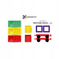 Pojazdy - Klocki Magnetyczne - Rainbow Motion Pack 24 Elementy - Connetix