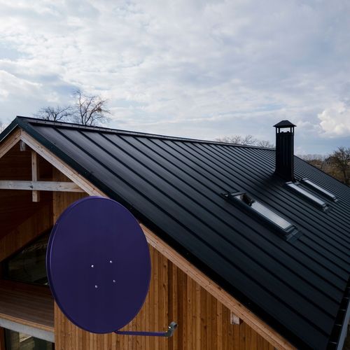 CZASZA ANTENA SATELITARNA 90CM PREMIUM 4K 8K GOTOWY ZESTAW CYBANTY na Arena.pl