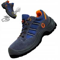 LEKKIE BUTY ROBOCZE półbuty MĘSKIE OCHRONNE z PODNOSKIEM LETNIE S1 SRC