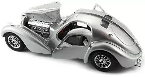 Bugatti Atlantic 1936, 1:24 srebrny zdjęcie 4