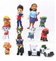 PSI PATROL PIESKI ZESTAW 10 FIGUREK I 2 POJAZDY + SASZETKA PSI PATROL