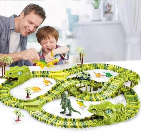 Tor Wyścigowy Dinozaur Dino Park 271 el. XXL 360cm na Arena.pl