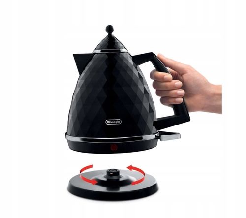 Czajnik elektryczny DeLonghi Brillante KBJ 2001.BK 1,7L 2000W Czarny na Arena.pl