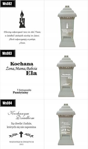 ZNICZ z grawerem dla Mamy Wszystkich Świętych na Arena.pl