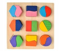 LT299 DREWNIANA UKŁADANKA FIGURY MONTESSORI