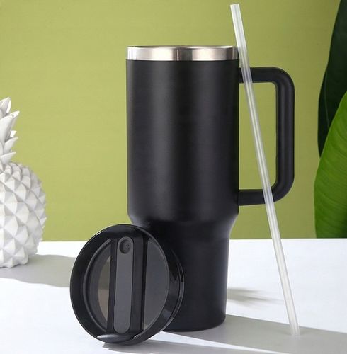 KUBEK TERMICZNY ZE SŁOMKĄ 1200ML KUBEK TERMICZNY ZE SŁOMKĄ CZARNY na Arena.pl