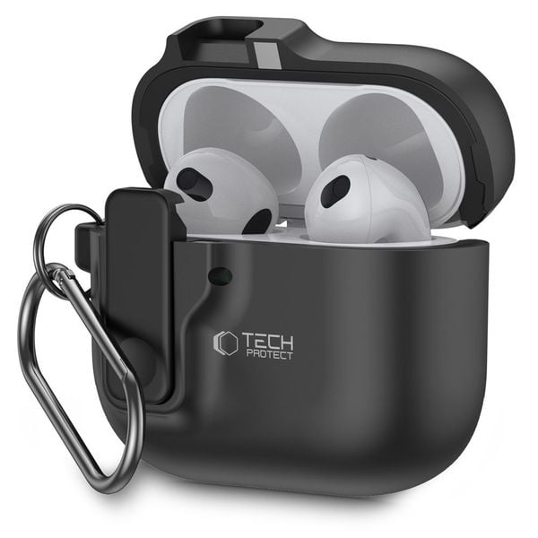 TECH-PROTECT SLIM HOOK APPLE AIRPODS 4 BLACK zdjęcie 1