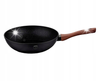 PATELNIA CZARNA Z POWŁOKĄ MARMUROWĄ 28CM KUCHNIA