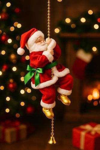 Wspinający się Mikołaj na Linie 100cm Melodyjka Prezent na Święta góra,dół na Arena.pl