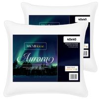 Zestaw 2x Poduszka Jasiek Puchowa 40X40 AURORA Naturalny Puch Gęsi Biały 95