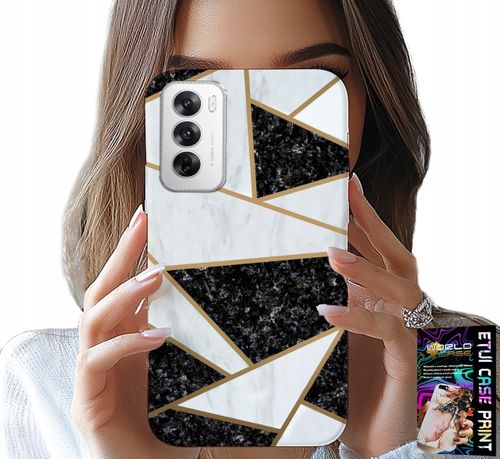 ETUI DO OPPO RENO12 5G - ELEGANCKIE MODNE WZORY CASE + FOLIA na Arena.pl