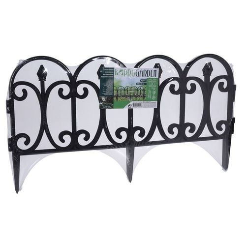 Płotek ogrodowy czarny 60x33 cm 4 szt. na Arena.pl