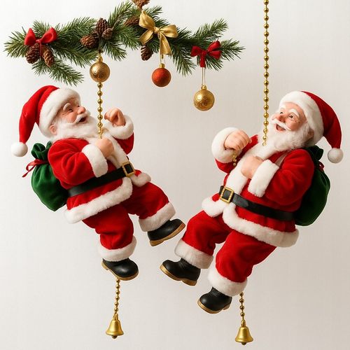 Wspinający się Mikołaj na Linie 100cm Melodyjka Prezent na Święta góra,dół na Arena.pl