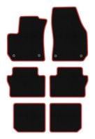 Dywaniki welurowe CARLUX-RED Opel Zafira B 2005-2014 czarne/czerwone