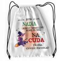Plecak Dla Nadii Sportowy Szkolny Worek Torba Z Nadrukiem Ze Zdjęciem