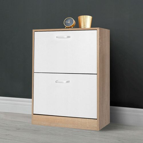 szafka na buty regał 2 komory obuwie komoda pojemna do przedpokoju regał na Arena.pl