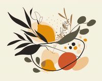 Plakat 76x60,5cm Botaniczny Wir