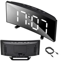 Zegar cyfrowy elektroniczny budzik LED termometr Verk Group 274683742