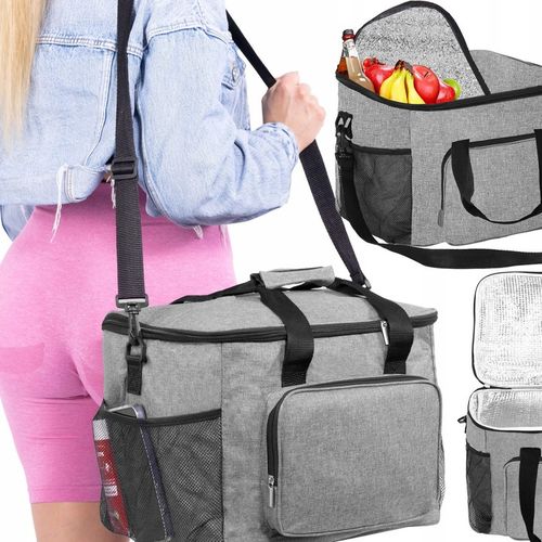 TORBA TERMICZNA ŚNIADANIOWA IZOLACYJNA NA JEDZENIE PIKNIK PLAŻĘ LUNCH BOX na Arena.pl