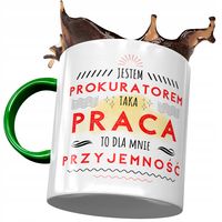 Kubek Zielony Prokuratora Jestem Prokuratorem Z Nadrukiem Ze Zdjęciem