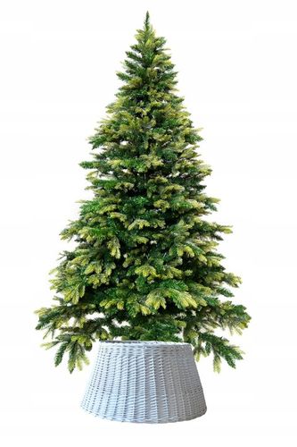 OSŁONA NA STOJAK POD CHIONKĘ WIKLINOWA FI 80 cm , KOSZ POD CHOINKĘ BIAŁY na Arena.pl