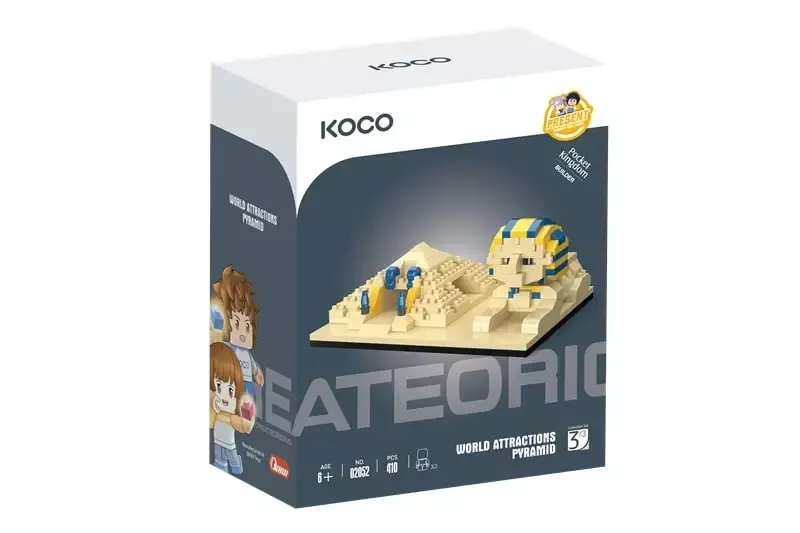 Klocki KOCO Piramidy 410 elementów zdjęcie 1