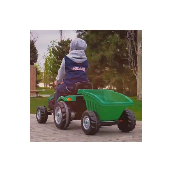 WOOPIE Traktor na Pedały Zielony zdjęcie 6