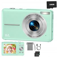APARAT CYFROWY 1080P FOTOGRAFICZNY ZOOMEM 16x I LAMPĄ WYPEŁNIAJĄCĄ 44MP