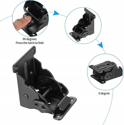 4x SKŁADANY ZAWIAS DO NÓG STOŁU 90° WSPORNIK PODTRZYMUJĄCY na Arena.pl